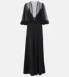 Chloé Maxikleid Mit V-ausschnitt In Black
