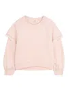Chloé Ruffled Sweatshirt In Pink
