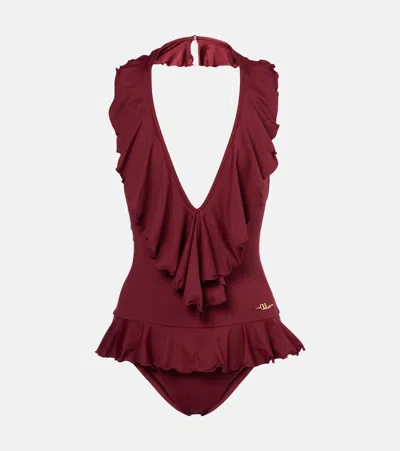 CHLOÉ CHLOÉ RUFFLED SWIMSUIT