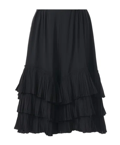 CHLOÉ CHLOÉ RUFFLED TIERED SHORTS