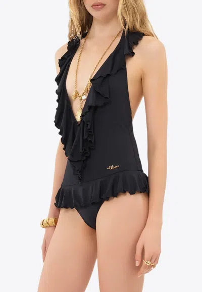 Chloé Chloe Black Stretch Nylon Swimsuit