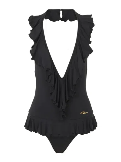 Chloé Chloe Black Stretch Nylon Swimsuit