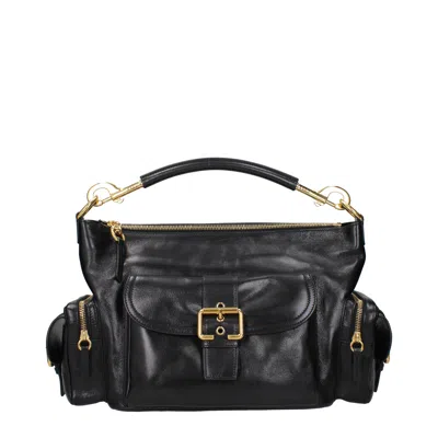 Chloé 女装s 手袋 相机包 黑色皮革 In Black