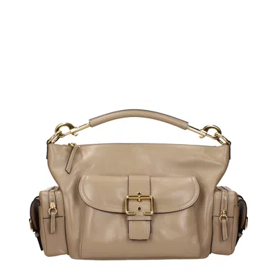 Chloé 女装s 手提包相机包米色皮革 In Neutral