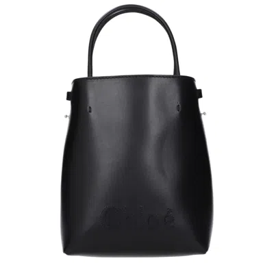 Chloé 女装s 皮革手袋黑色 In Black