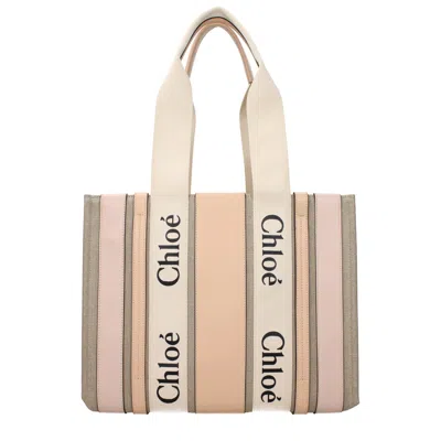 Chloé 女装s 单肩包 面料 粉色/水泥色 In Multi