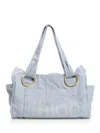 Chloé Logo Printed Plage Tote Bag