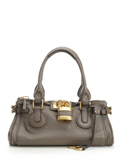 Chloé S802 - Paddington Handbags Black In Gray