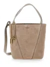 Chloé Small Suede Tote Bag With Gold-tone Hardware