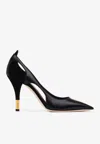 Chloé Woman Pumps Black Size 8 Leather In Black