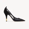 Chloé Woman Pumps Black Size 8 Leather In Black
