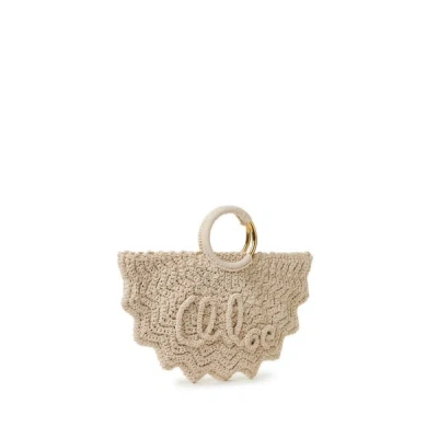 Chloé Sac À Main Bracelet Paravent Petit In Burgundy