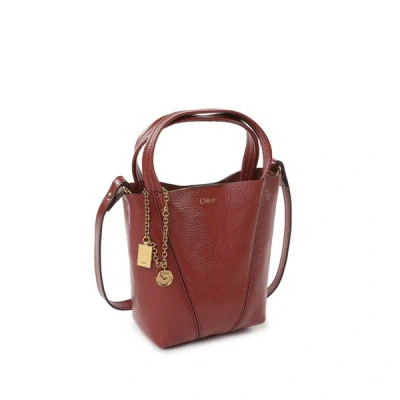 Chloé Sac À Main Spin En Cuir De Veau