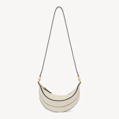 Chloé Sac Bandoulière Banane  Symbols En Cuir Grainé Femme Beige Taille Onesize 100% Cuir De Veau