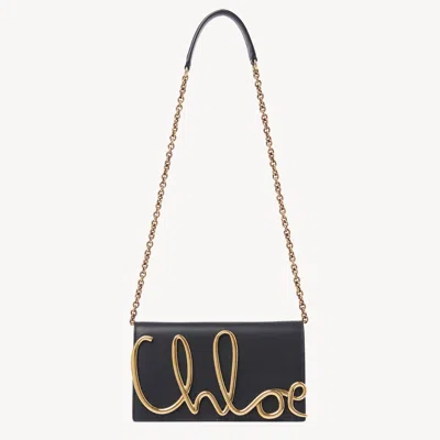 Chloé Sac Bandoulière  Iconic En Cuir Lisse Femme Noir Taille Onesize 100% Cuir De Veau In Black