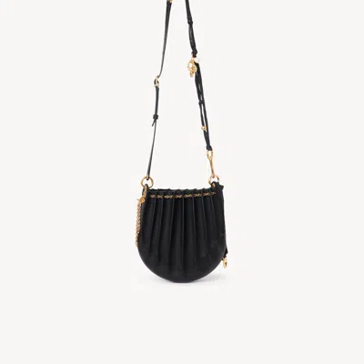 Chloé Sac Bandoulière Sea Treasures En Cuir Lisse In Black