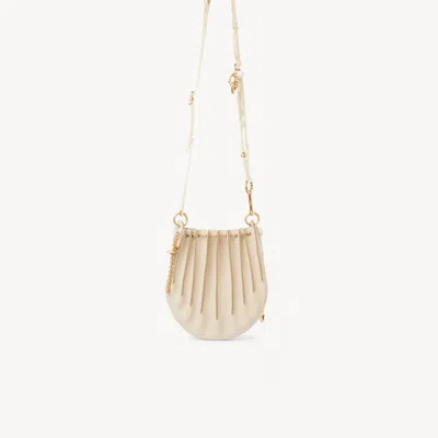 Chloé Sac Bandoulière Sea Treasures En Cuir Lisse In Neutral