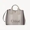 Chloé Sac Cabas  Carry En Toile Femme Brun Taille Onesize 91% Coton, 6% Polyester, 3% Fibres Textiles In Brown