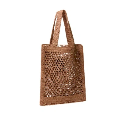 Chloé Sac Cabas Tressé In Gold