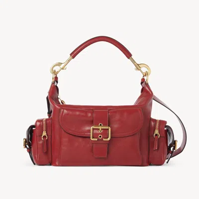 CHLOÉ CAMERA BAG IN SHINY LEATHER RED SIZE ONESIZE 100% BUBALUS BUBALIS, FARMED, COO ITALY