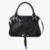 Chloé Sac Marcie En Cuir Brillant Femme Noir Taille Onesize 100% Cuir De Veau In Black