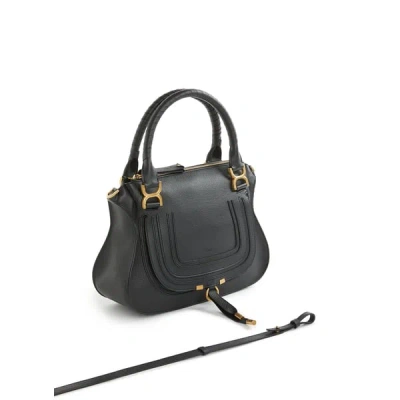 Chloé Sac Moyen Marcie En Cuir In Black