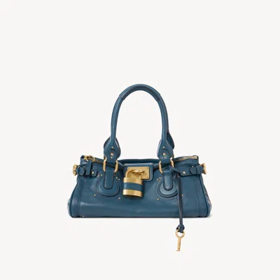 Chloé Sac Paddington En Cuir Grainé In Blue
