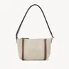 Chloé Sac Porté Épaule  Carry En Toile Femme Beige Taille Onesize 100% Coton In Beige
