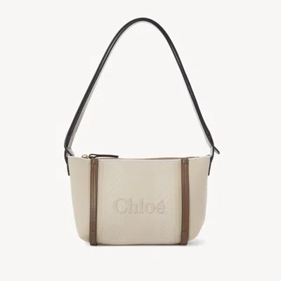 Chloé Sac Porté Épaule  Carry En Toile Femme Beige Taille Onesize 100% Coton
