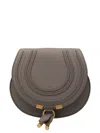 Chloé Saddle Marcie Small Crossbody Bag In Gray