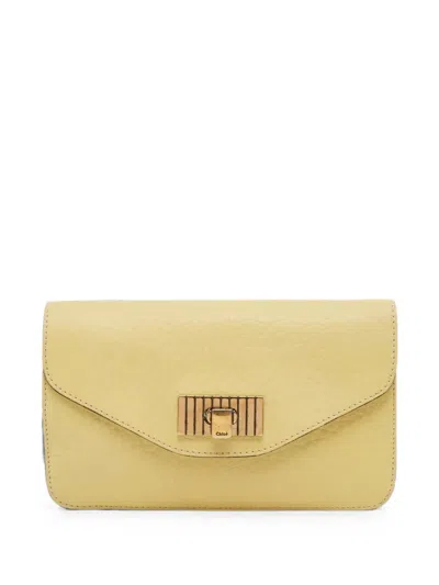 Pre-owned Chloé Sally Clutch Bag In Yellow