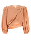 Chloé Short Draped Top In Blushypink