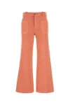 Chloé Salmon Denim Jeans In Shellcoral