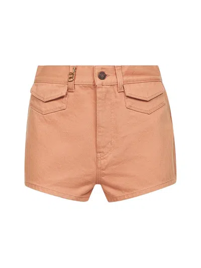 Chloé Salmon Denim Shorts