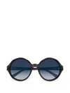 Chloé Round-frame Sunglasses In Black
