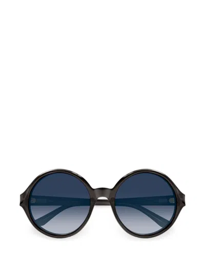 Chloé Round-frame Sunglasses In Black