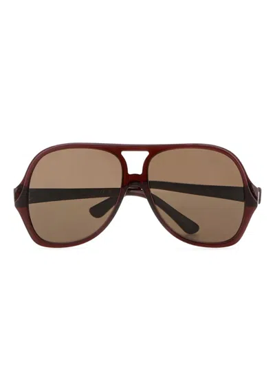 Chloé Salomé Sunglasses In Burgundy