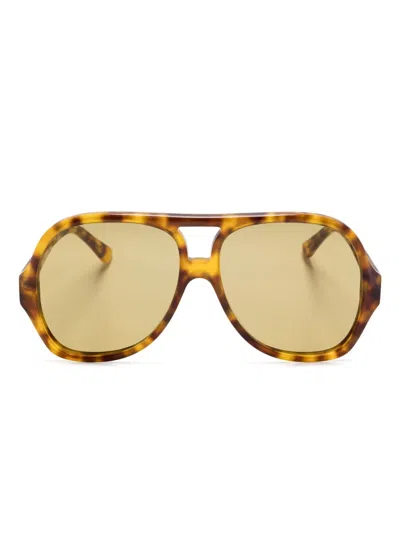 Chloé Women Ch0289s Sunglasses In Green