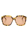 Chloé Salome Sunglasses In Yellow