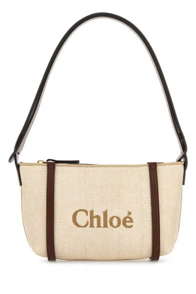 Chloé Sand Canvas Carry Shoulder Bag
