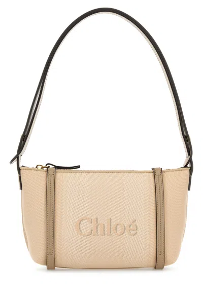 Chloé Chloe Sand Canvas Carry Shoulder Bag