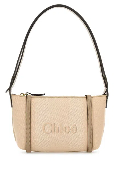 Chloé Sand Canvas Carry Shoulder Bag