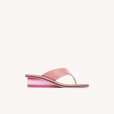 Chloé Swimming Cool Wedge Sandal In Pink
