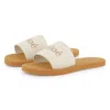 Chloé Logo-print Flip Flops In Cream