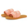 Chloé Logo-print Flip Flops In Pink