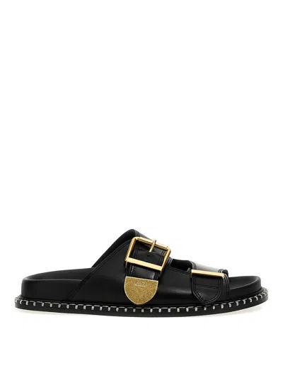 Chloé Rebecca Slide Sandal In Black