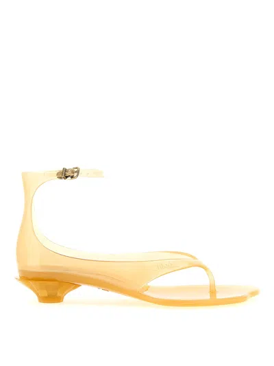 Chloé Jelly Sandals In Orange