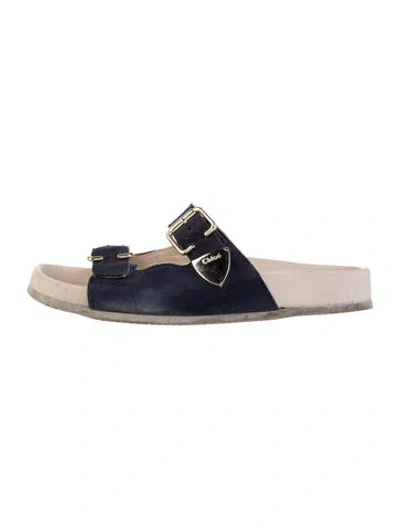 Pre-owned Chloé Babies' Sandals In Blue