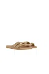 Chloé Polly Slides In Dune Brown