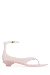 Chloé Strap Sandals Toe Transparent Design Ankle In Pink